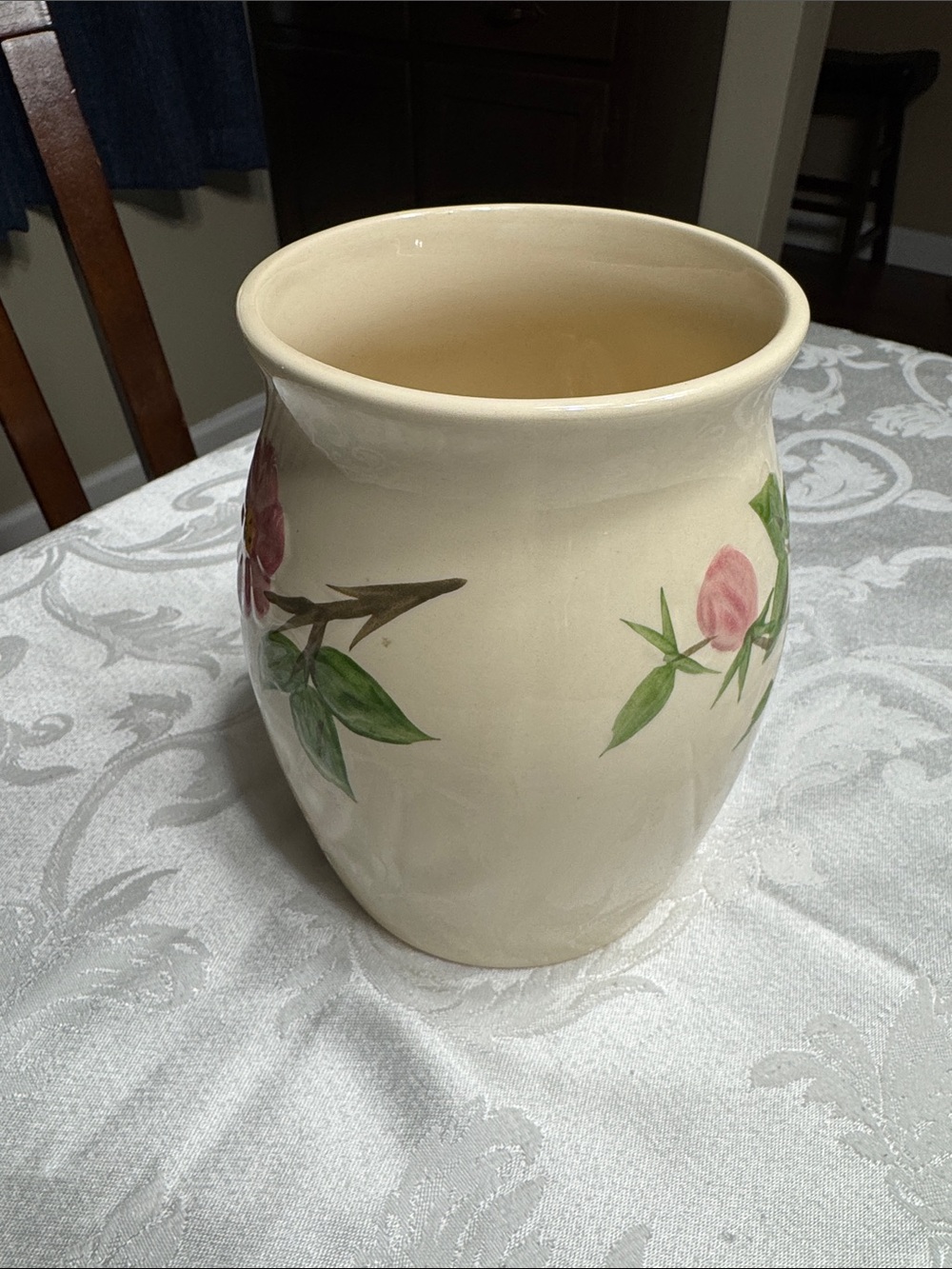 Vtg. Franciscan “ Desert Rose” vase/ Utinsel holder. - Picture 3 of 6